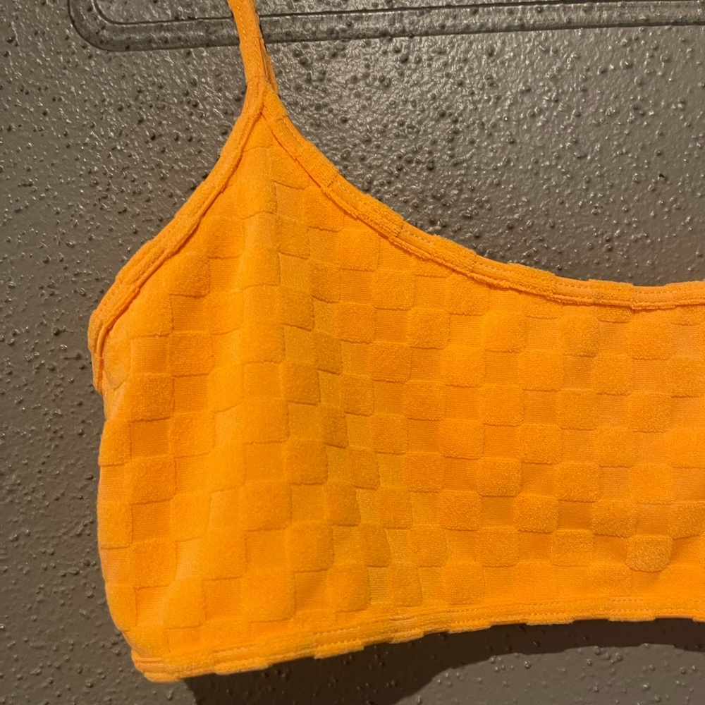 PacSun Eco Orange Positano Terry Tank Bikini - Picture 6 of 11